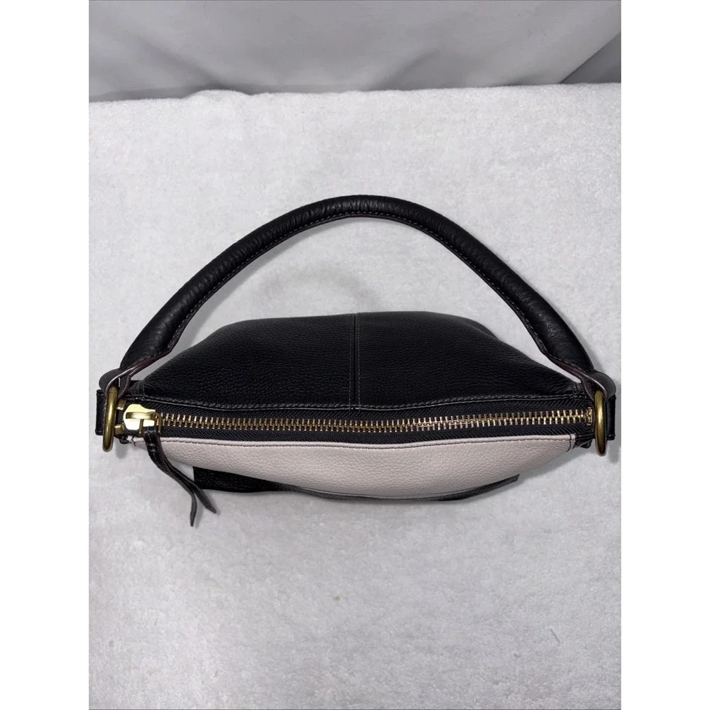 Fossil Molly‎ Pebbled Leather Shoulder Bag Patchwork Hobo Purse